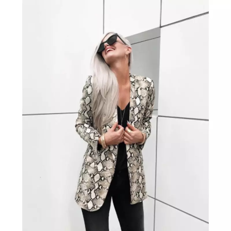 Snake print blazer hotsell zara