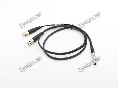 TIME CODE Input Output Cable 0B 5pin Male to Two BNC for Sound Devices ...