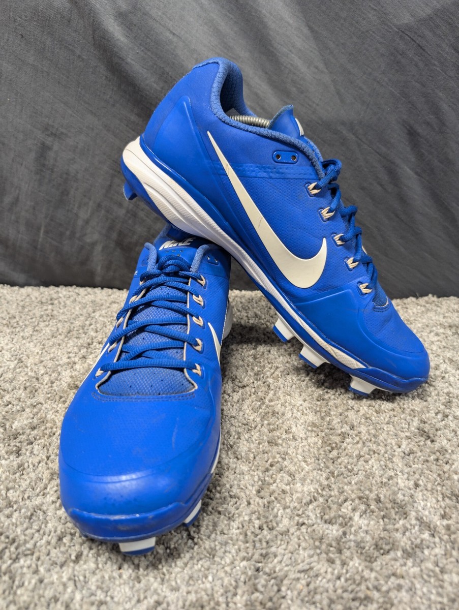 Nike Flywire Air Clipper Max Air Baseball Cleats Mens Sz Blue