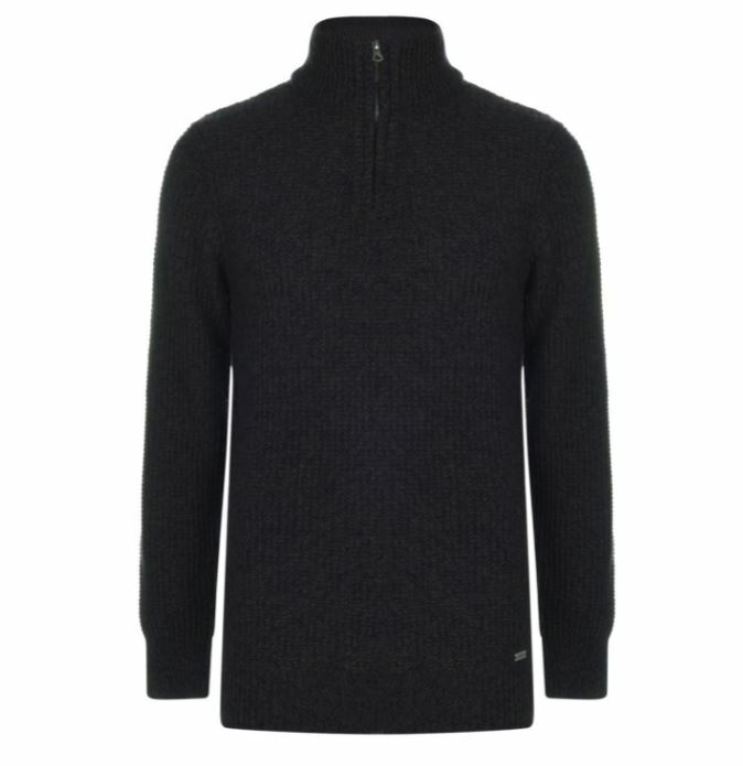 SOULCAL Quarter Zip Knit Jumper Mens 