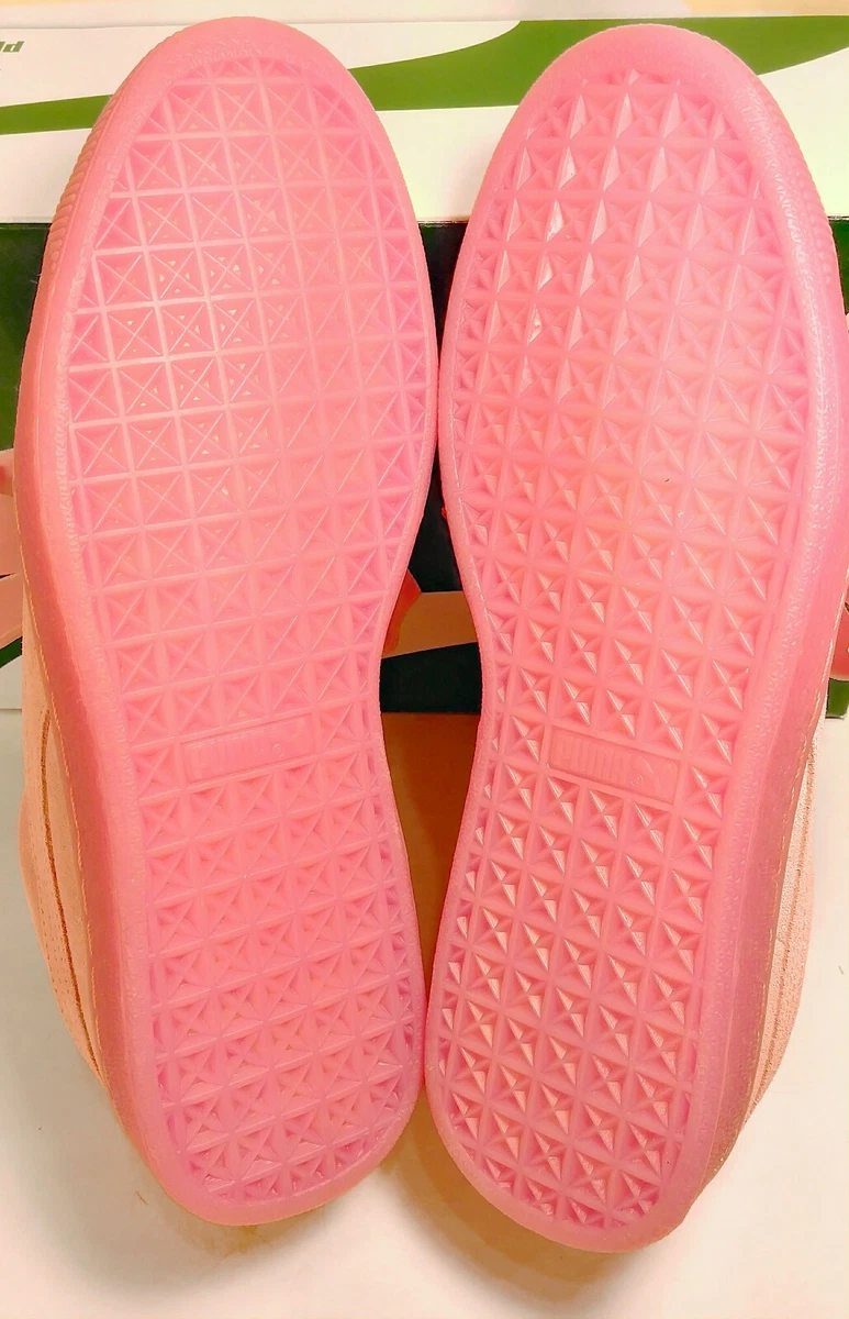 Hot pink puma suede top