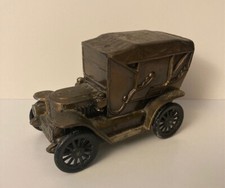 Vintage 1974 Banthrico Metal Car Coin Bank 1910 Stanley USA Made