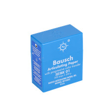 Bausch BK01 Bandes de papier articulées 0,008" 200 microns bleu 300/pc