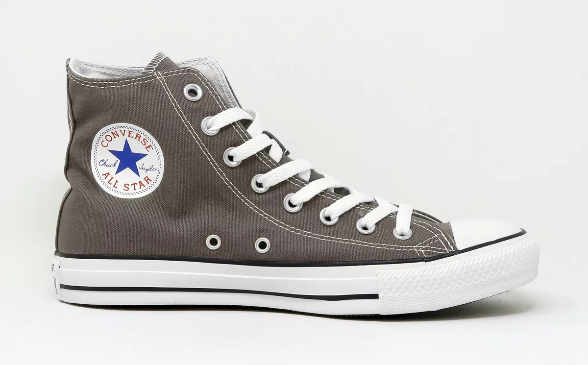 CONVERSE All Star Hi Top Charcoal Gray Canvas Shoes Women Sneakers | eBay