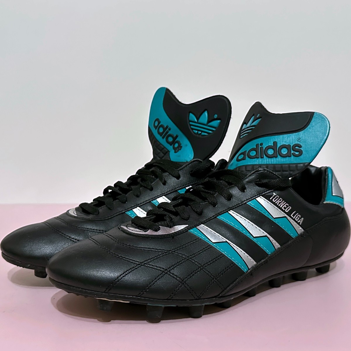 80s ADIDAS Torneo Liga FG Vintage Black Mens Soccer Cleats