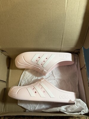 Adidas Adilette Clog Pink White Mens Comfort Sandals GZ5888  display picture 1