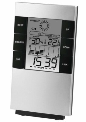 Hama TH200 Wetterstation Digital LCD Thermometer Hygrometer Barometer Uhr 582