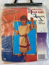 Vintage NOS Hiawatha Indian Girl Pajama Style RG Costumes Infant 1-2 Years