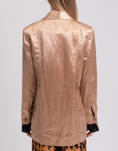 RRP €793 BITE STUDIOS Silk & Hemp Blazer Jacket UK8 US4 IT40 S HANDCRAFTED - Imagen 5 de 10