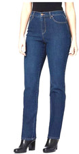 Gloria Vanderbilt Womens Amanda High Rise Classic Straight Leg Jeans Sz 8 New