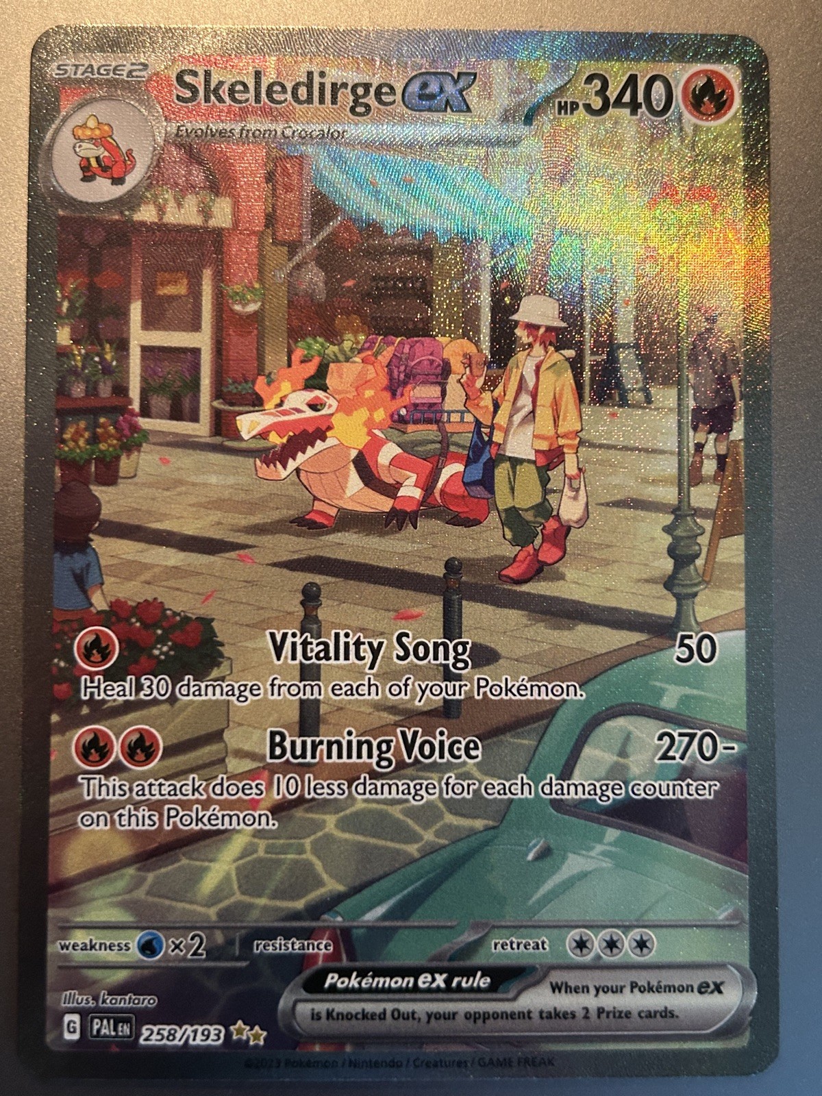 Skeledirge ex 258/193 Sv02: Paldea Evolved Holo