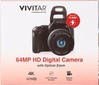 Vivitar 64MP HD DIGITAL CAMERA WITH OPTICAL ZOOM 4K ULTRA HD -New
