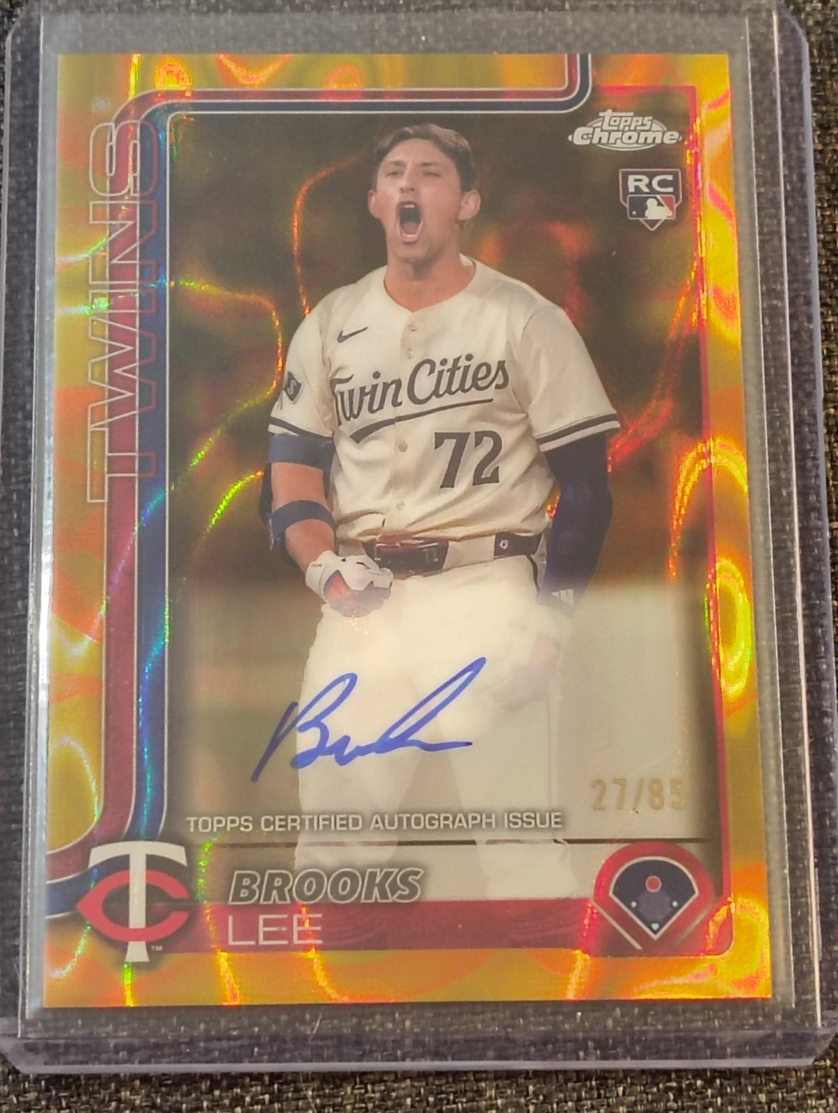 Brooks Lee 2025 Topps Chrome Update #RA-BL Rookie Lava Lamp 