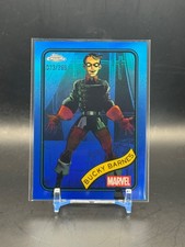 2025 Topps Chrome Marvel BUCKY BARNES #124 Blue Refractor (073) /299 RAW