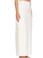 Maxi Falda Carga Madre Snacks The Fun Dip Denim Natural Nueva con Etiquetas - Talla 24 $320