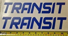TRANSIT STICKER / DECAL BLUE X2