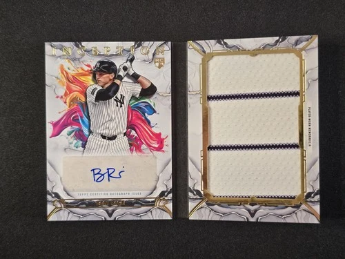 2025 Topps Inception Baseball Ben Rice RC Auto Player Worn Relic Book 25/25