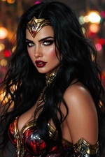 4x6  Color Photo Print Women Famous Fan Art ai Fantasy superhero cosplay jk46