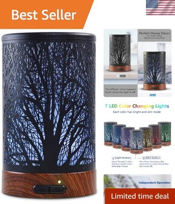 Whisper Quiet Ultrasonic Diffuser with Colorful LED Lights   Enhances Home Vibes