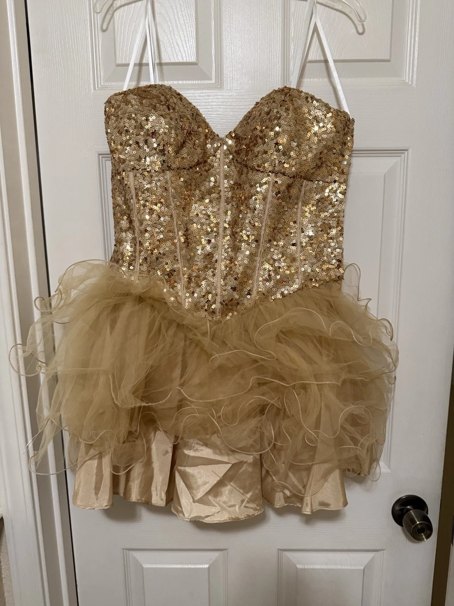 Gold Juniors Dresses for Women for sale | eBay