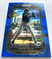 2023 Panini Prizm Baseball Gavin Cross Kansas City Royals Blue Cracked Ice Prizm