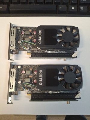 (2) Nvidia Quadro P620 2GB GDDR5 GPU Graphics Card w/ 5C50W00877 Pcie16 Card