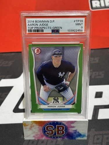 2014 BOWMAN D.P. AARON JUDGE TOP PROSPECTS-GREEN PSA 9 # 3/75