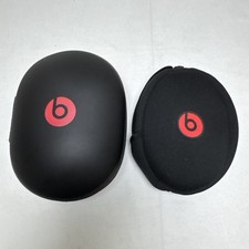 Two OEM AUTHENTIC Cases Monster Beats By Dr Dre Studio Solo Headphones Soft/Hard