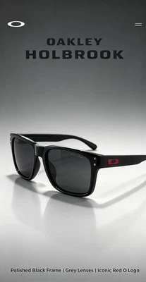 Oakley Holbrook OO9102 Men's Rectangle Mirrored Sunglasses Black/Gold