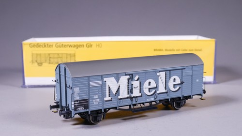 H0 DC Brawa 48702 Gedeckter Güterwagen Glr 22 "Miele" DB in OVP #UH_1790 | Condition: Gebraucht