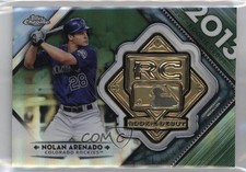 2018 Chrome Rookie Debut Medallions Green Refractor 82/99 Nolan Arenado 7xr