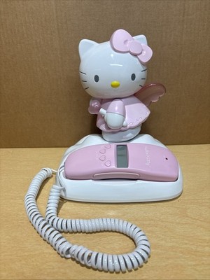 HELLO KITTY ANGEL HK210 Telephone Pink Landline Phone w/ Caller ID Vintage 2002
