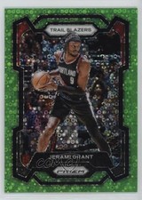 2023-24 Panini Prizm Fast Break Neon Green Prizm 1/5 Jerami Grant #70 19fe