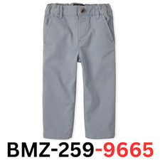 The Children's Place Boy Toddler Stretch Chino Pant, Fin Gray Single, 12-18 Mon.
