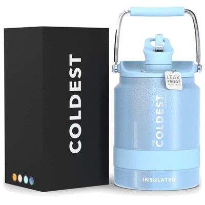 Coldest 128 oz Water Bottle - Durable Stainless Steel