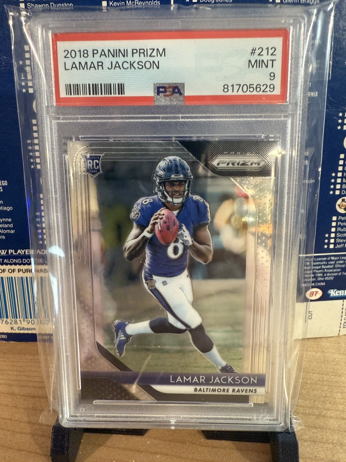 🔥 2018 Lamar Jackson Panini Prizm PSA 9 Mint # 212 - Fresh Slab 🔥