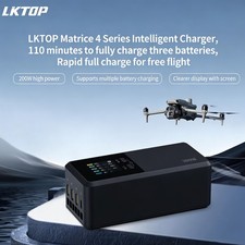 LKTOP 3-Channel Fast Charger for DJI Matrice 4   200W Triple Battery Charging