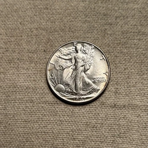 1947-P Philadelphia Walking Liberty Half Dollar 50C Brilliant Uncirculated BU SC