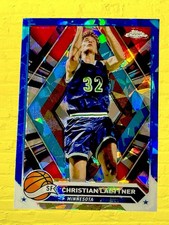 Christian Laettner 2023-24 Topps Chrome NBA Sapphire Refractor Timberwolves