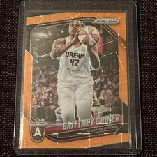 2025 Panini Prizm WNBA- Orange Velocity #46 Brittney Griner- Atlanta Dream 