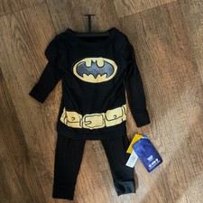 Dc Batman 2-Piece, Batman Pajamas Size 3T Character Cosplay Black