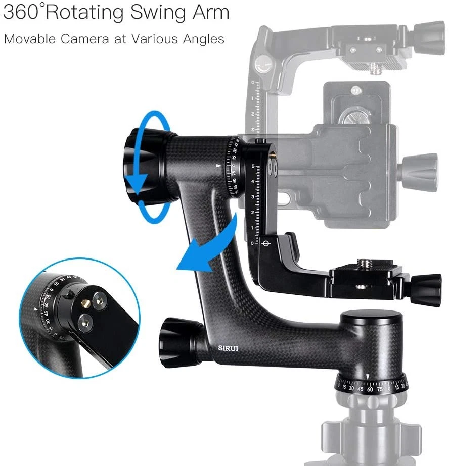 SIRUI PH-Series Carbon Fiber Gimbal Head (PH-20) Max. load: 20kg - Image 3 of 4