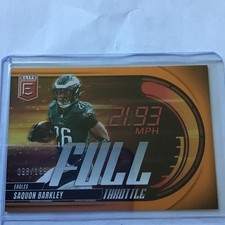 Saquon Barkley 2025 Panini Elite Football Full throttle Insert #98/199