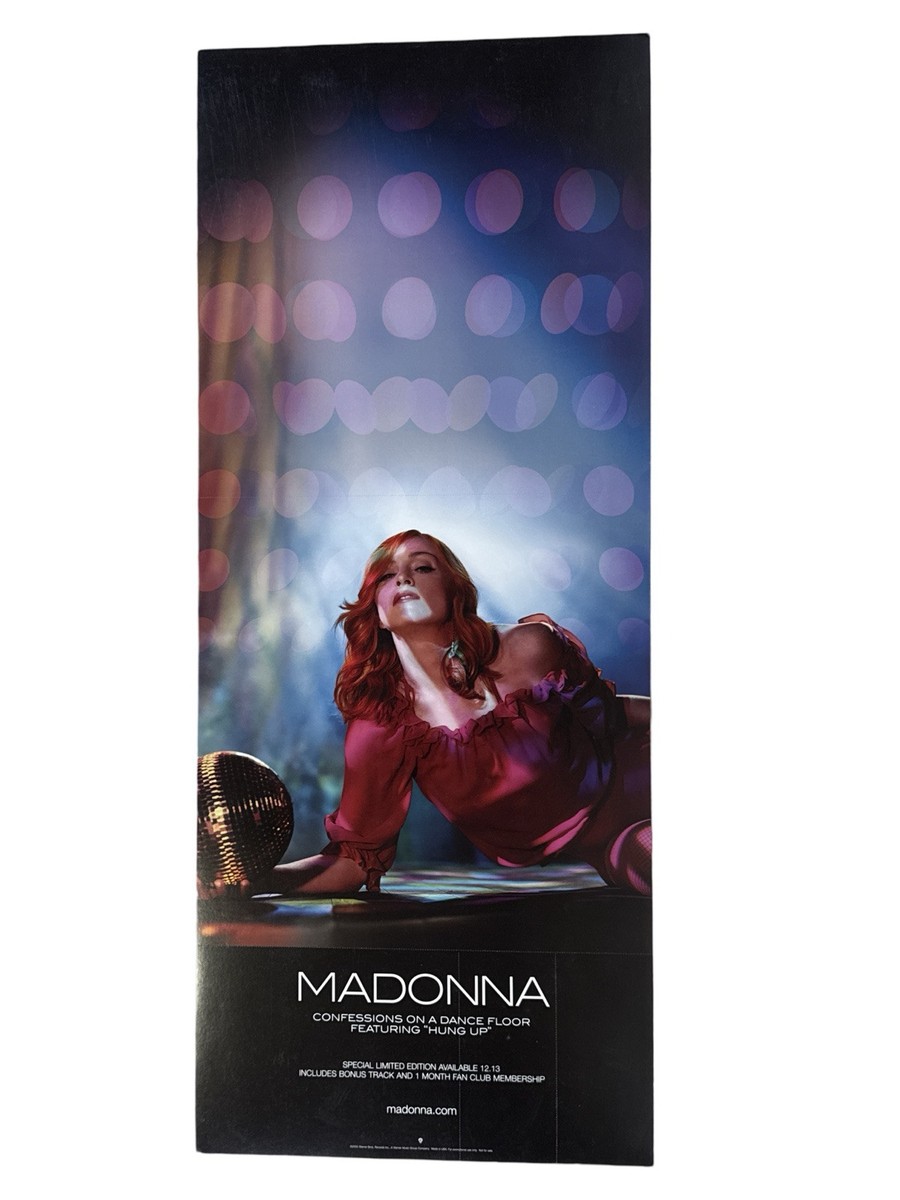 マドンナ　Confessions　メキシコ製　大判 厚手 ビニール製 ポスター MADONNA Confessions On A Dance Floor Promo Promotional