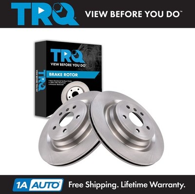 TRQ Rear Brake Rotor Set Fits 2013-2019 Mercedes-Benz