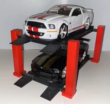 1:24 Scale Diecast 4 Post Lift Display 2 tier