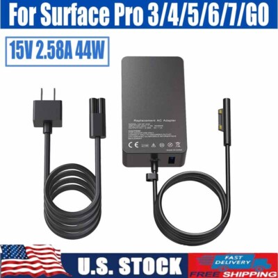 AC Charger For Microsoft Surface Pro 3 4 5 6 7 1625 1724 1796 1800-Surface Book