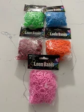 Rainbow Loom Bands Assorted Colors Available 500 Each Pack w/C Clips You Choose