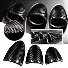 Cubierta de almohadilla de calibre interior de fibra de carbono real para Nissan 350Z 2003-2009