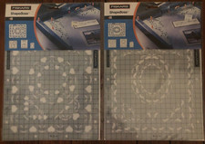 Lot of 2 Fiskars ShapeBoss Stencil 5612 5613 10x14" NEW Heart Circle Oval